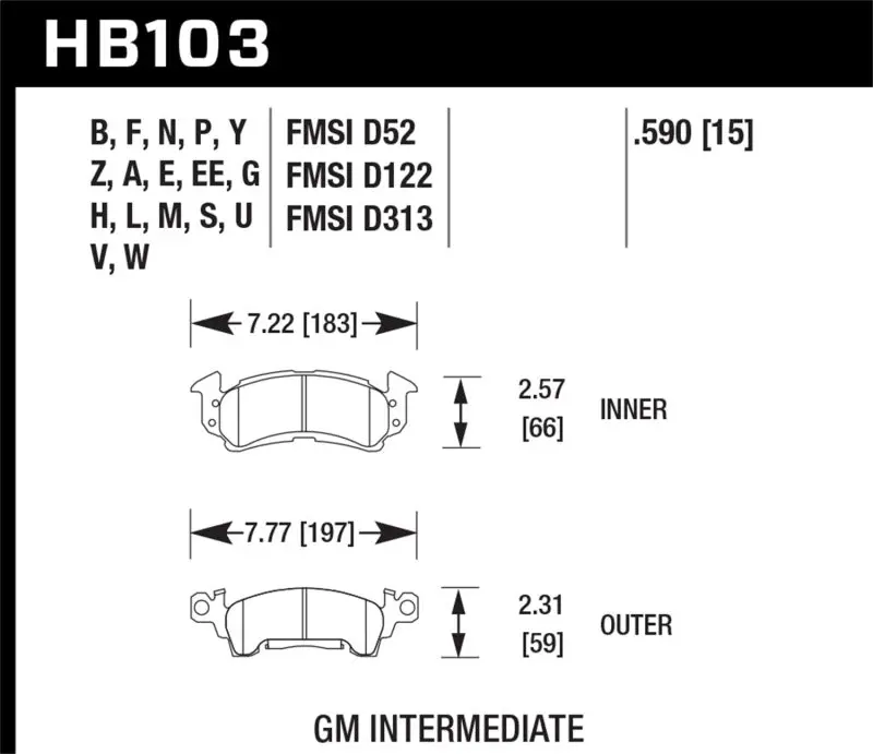 Hawk Hp+ High-Performance Street Brake Pads – Ceramic Compound For Daily And Track Use 1