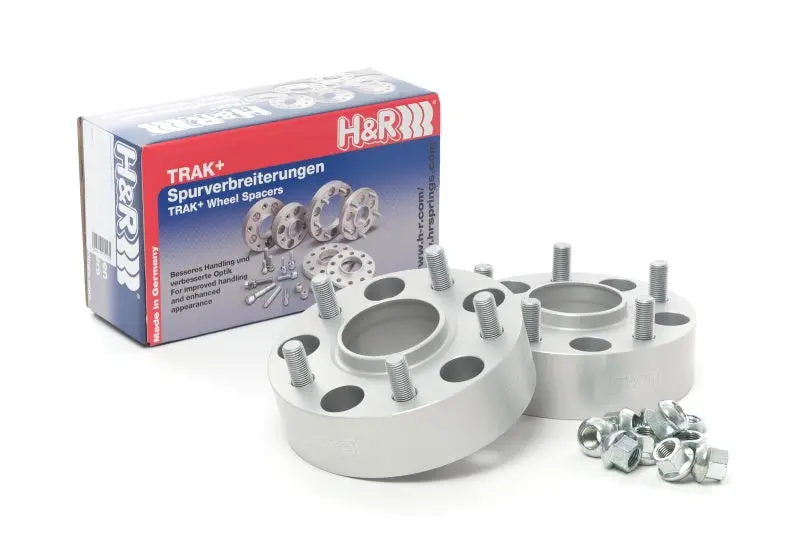 H&R Trak+ 20Mm Drm Wheel Spacer Kit – 5X120 Bolt Pattern, 64Mm Center Bore, M14X1.5 Studs – Black 1