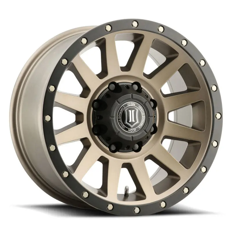 Icon Bronze 18×9 Inch Off-Road Wheel – 8×6.5 Bolt Pattern, 12Mm Offset, 5.5In Backspace 1