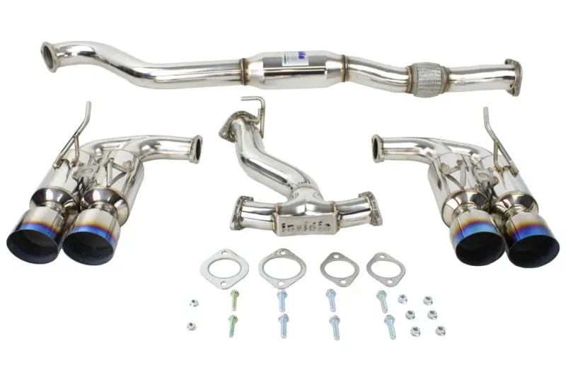 Invidia Gemini Cat-Back Exhaust System – Single-Layer Titanium Tip, For 2008–2014 Subaru Wrx Hatchback 1
