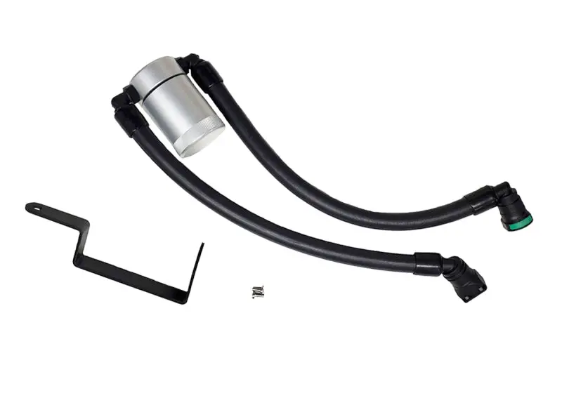 J&L Oil Separator – Passenger-Side Mount For 2013–2019 Ford Explorer Ecoboost 3.0L V6 (Clear Anodized) 1