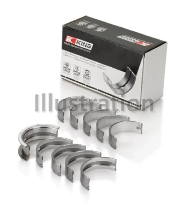 King Engine Bearings Ford Fiesta 1.25I (Zetec/Ecoboost 1.6) (Size +0.50Mm) Main Bearing Set 1