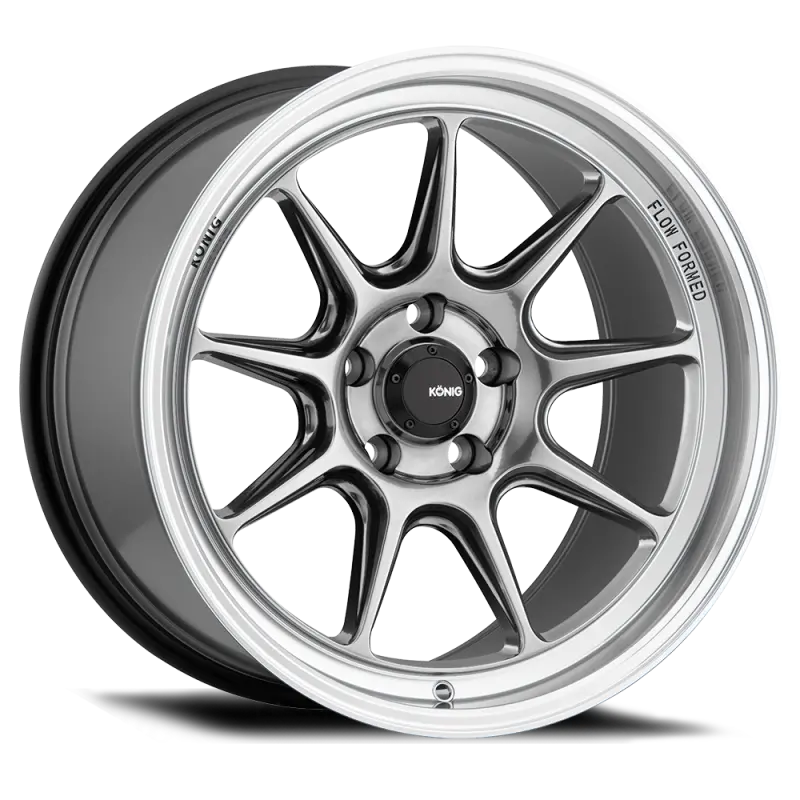 Konig Countergram Hyper Chrome Machined Lip Wheel – 17X9", 5X120, 32Mm Offset, Lightweight Alloy Design 1