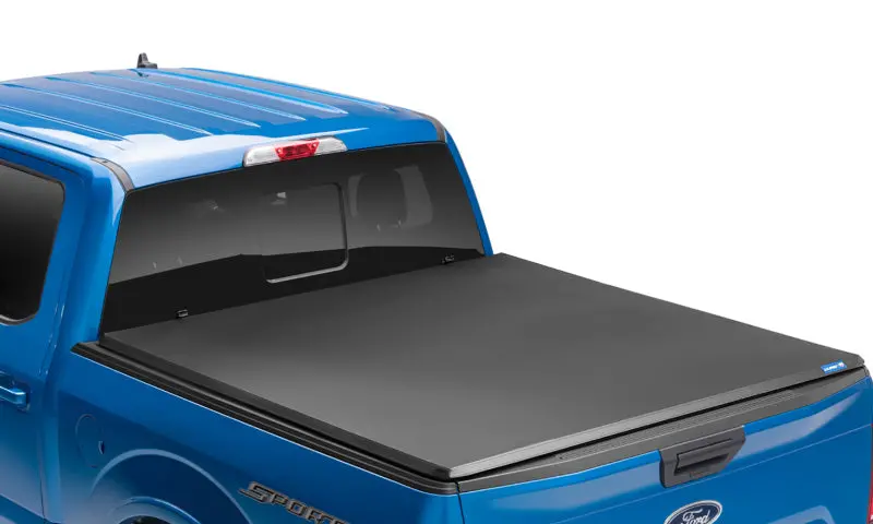 Lund Genesis Tri-Fold Tonneau Cover For 2016–2023 Nissan Titan (5.5' Bed, Excludes Titan Box) – Black 1