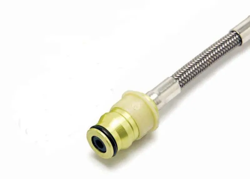Mcleod Quick-Disconnect Male Fitting For An4 Female – 11" Steel Braided Brake Or Clutch Line 1