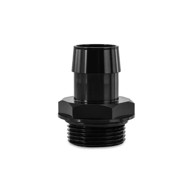 Mishimoto –16 Orb To 1" Hose Barb Aluminum Adapter – Black Anodized 1