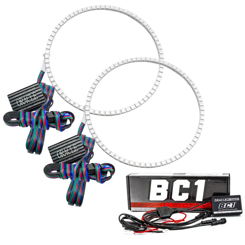 Oracle Colorshift Led Halo Headlight Kit For Jeep Wrangler Jl & Jt – Surface-Mount With Bc1 Controller 1