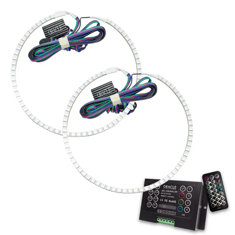 Oracle Round-Style Colorshift Halo Kit For 2014–2015 Chevy Camaro Non-Rs – Includes 2.0 Controller & Warranty 1