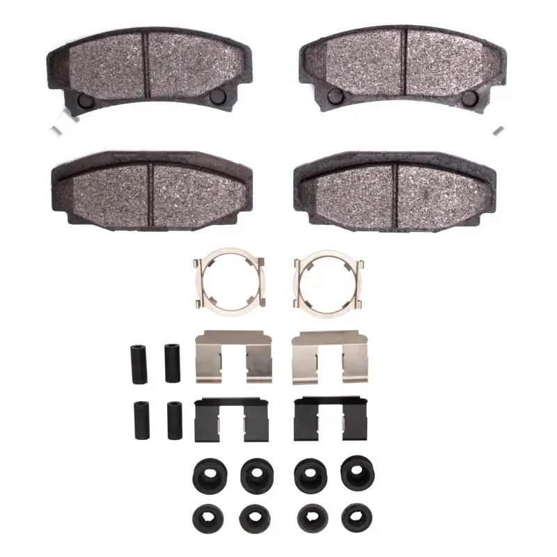 R1 Semi-Metallic Rear Brake Pad & Hardware Kit – Designed For 1986–1992 Buick Riviera 1