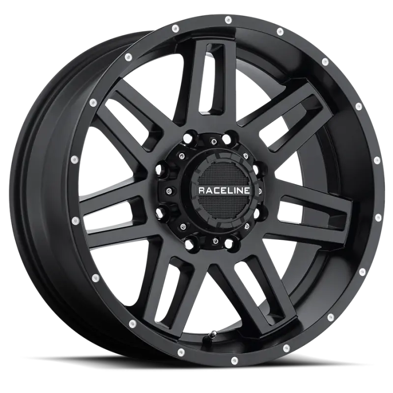Raceline 931B Satin Black Alloy Wheel – 17X8.5", 6X120/6X139.7 Bolt Pattern, 18Mm Offset, 78.1Mm Bore 1