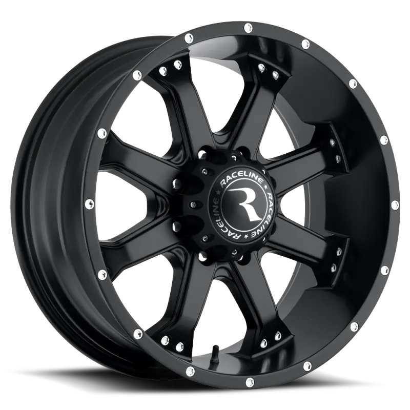 Raceline 991B Assault Satin Black Wheel – 16X8 1
