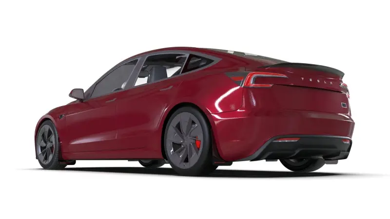 Rally Armor Ur Series Dark Grey Mud Flaps With Black Logo – Fit 2024 Tesla Model 3 Highland 2