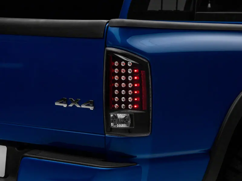 Raxiom Led Tail Light Assembly For 2007–2008 Dodge Ram 1500 – Black Housing With Clear Lens 1