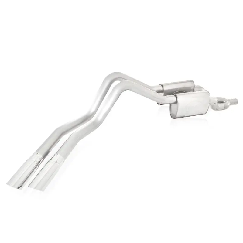 Stainless Works Chambered Y-Pipe Exhaust System For 2010–2014 Ford Raptor — 3-Inch Diameter, Mufflers Exit Behind Rear Passenger Tire 1