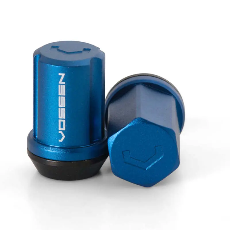 Vossen 35Mm Blue Locking Lug Nuts – 12X1.25 Thread, 19Mm Hex, Cone Seat (Set Of 4) 1