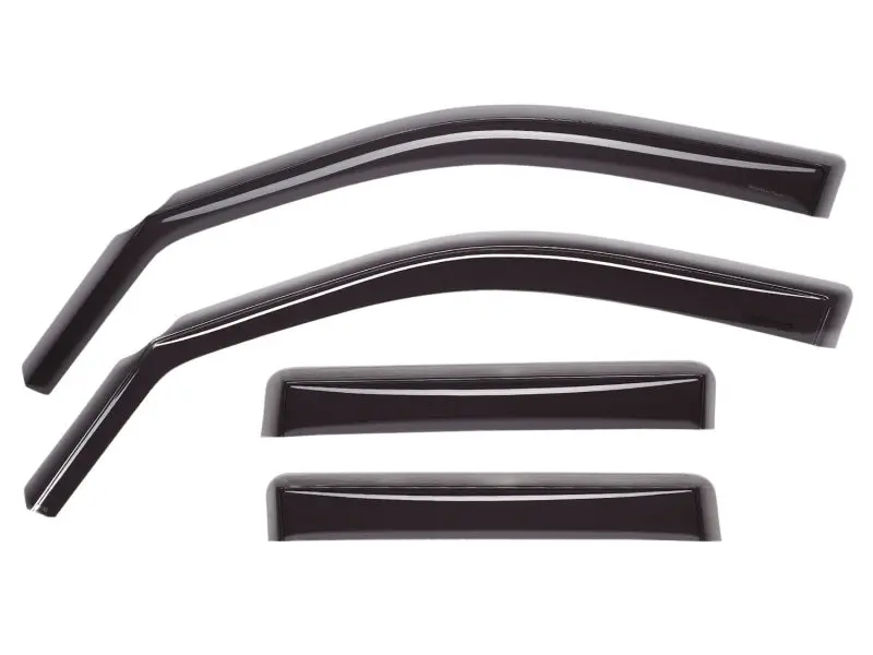Weathertech Side Window Deflectors – Dark Smoke In-Channel Style For 2005–2013 Toyota Tacoma Double Cab 1