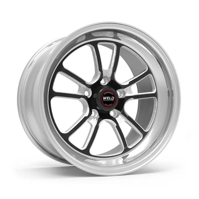 Weld S70 Rt-S 18X7 Inch Black Center & Polished Shell Wheel — 5X120.65 Bolt Pattern, 5.2 Inch Backspace 1