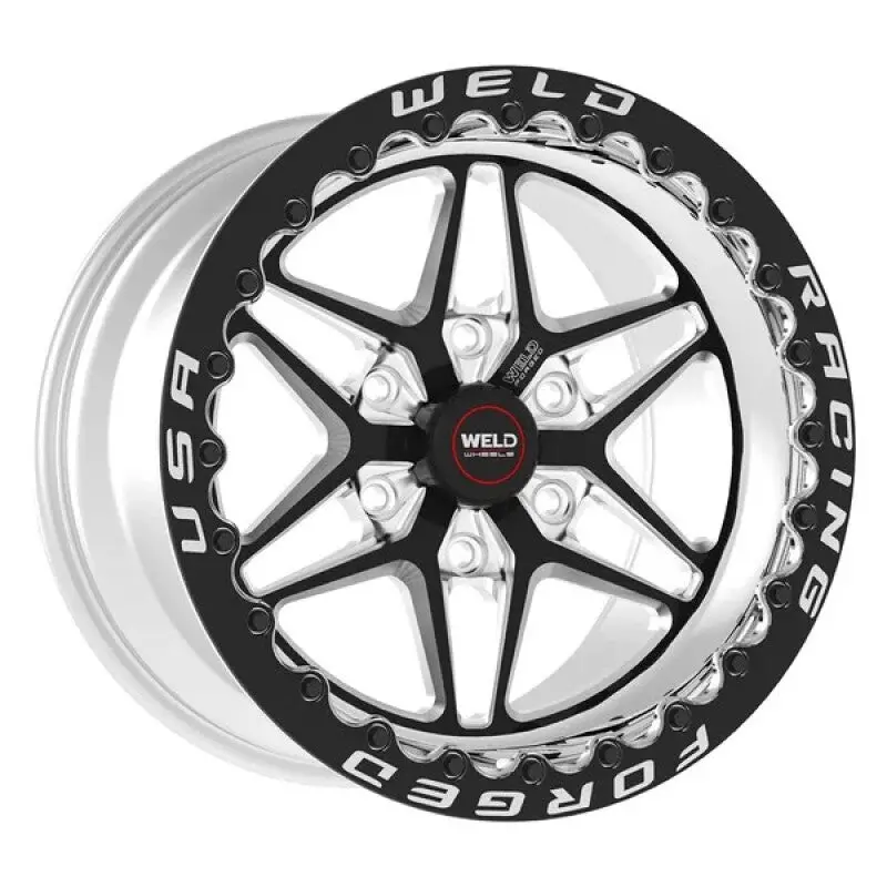 Weld S81 Beadlock Wheel – 18×12", 5×120 Bolt Pattern, 8.6" Backspace, Black High-Pad Finish 1
