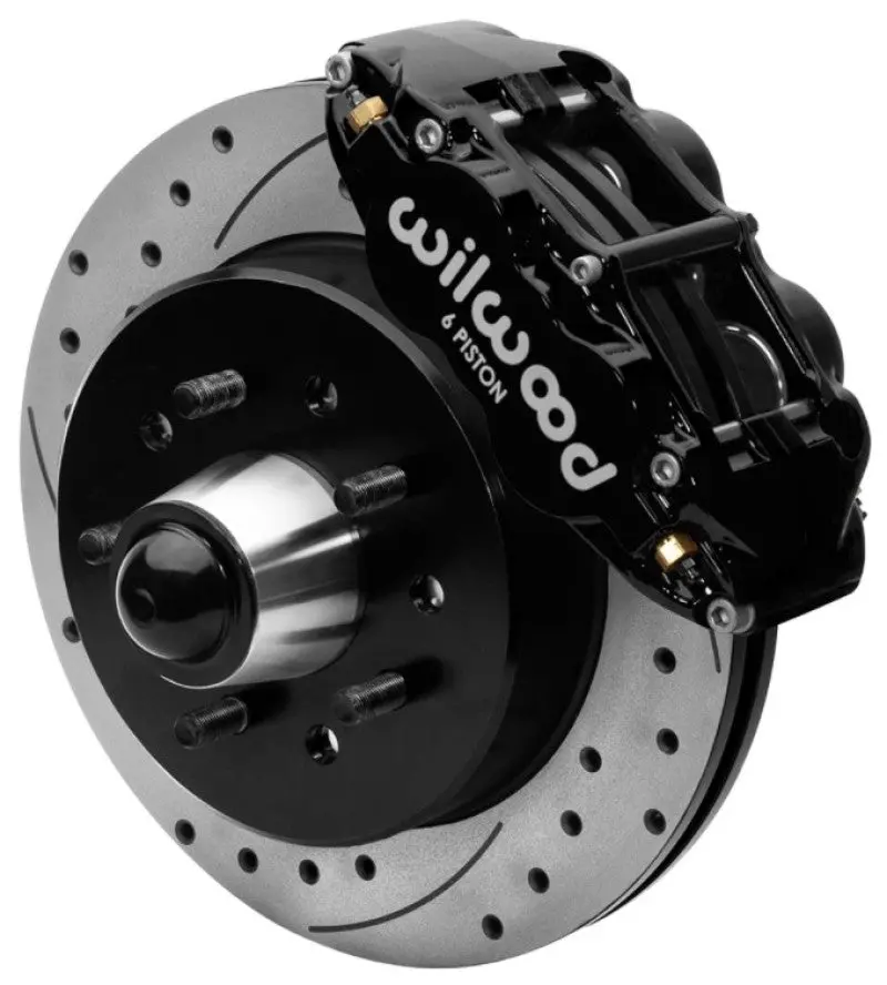 Wilwood Forged Superlite 6R Front Big Brake Kit For 1988–1998 Chevrolet C1500 – 12.19-Inch Drilled Rotors, Black Finish 1