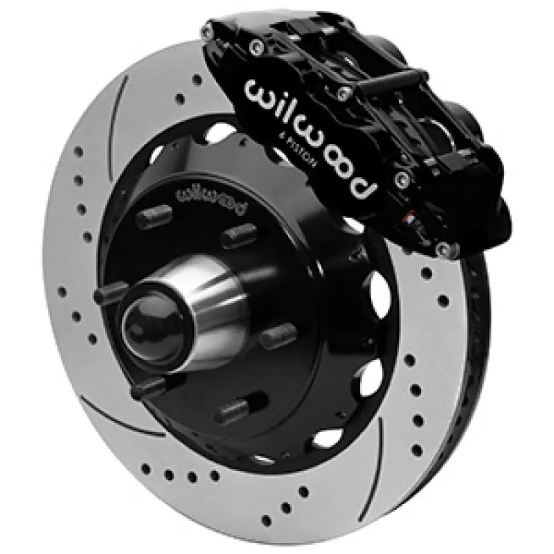 Wilwood Front Big Brake Kit – 14" Drilled/Slotted Rotors, 6X5.5" Bolt Pattern, For 1963–1987 Chevy C10 W/ Drop Spindles 1